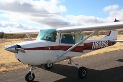Vera is learning to fly a Cessna 150 like this one, only a bit older and more beat up!